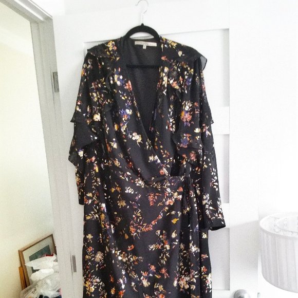 Rachel by Rachel Roy Foil Wrap Dress Size 22 - Picture 1 of 4